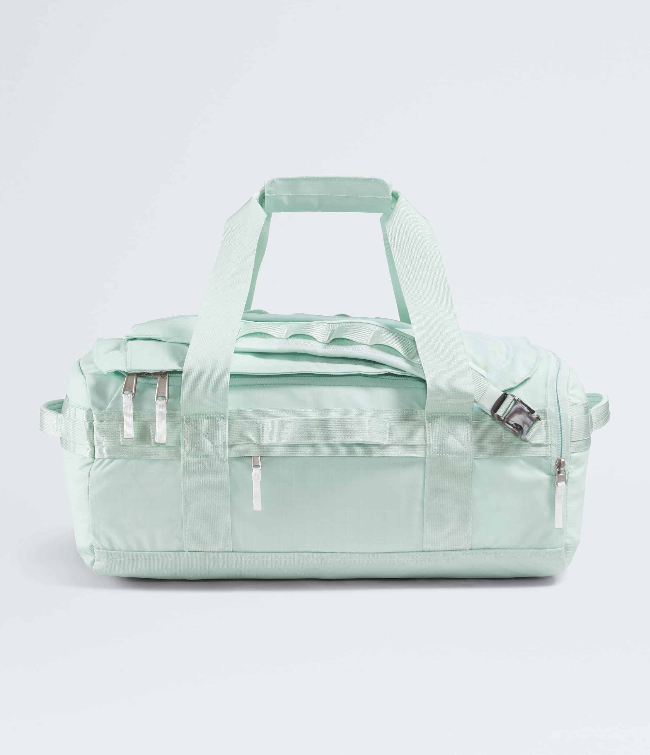 The North Face Base Camp™ Voyager Duffel—42L Opal Frost-Pearl Stone-Tnf White