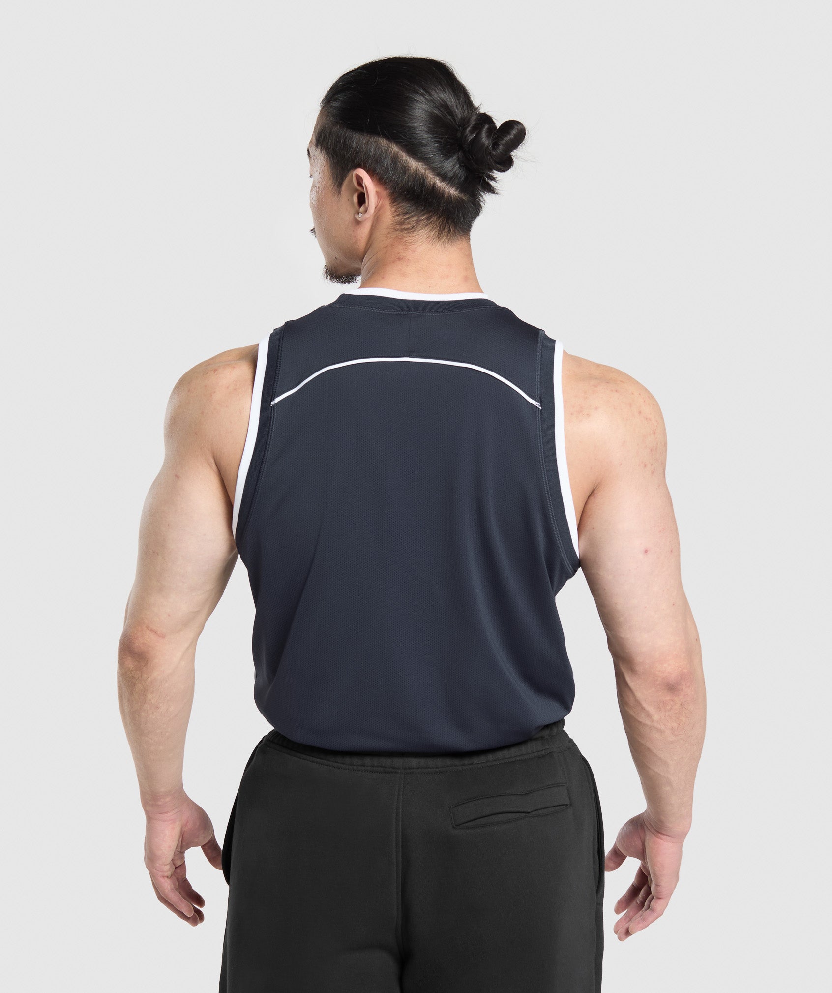 Gymshark Mesh Tank Heavy Blue