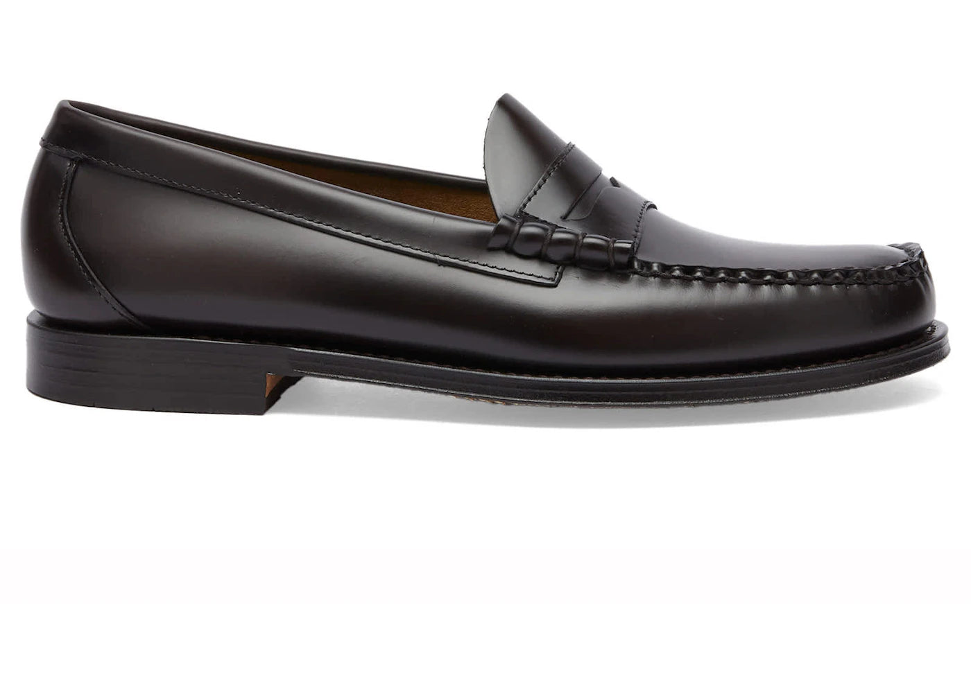 bass weejuns larson penny loafer chocolate leather