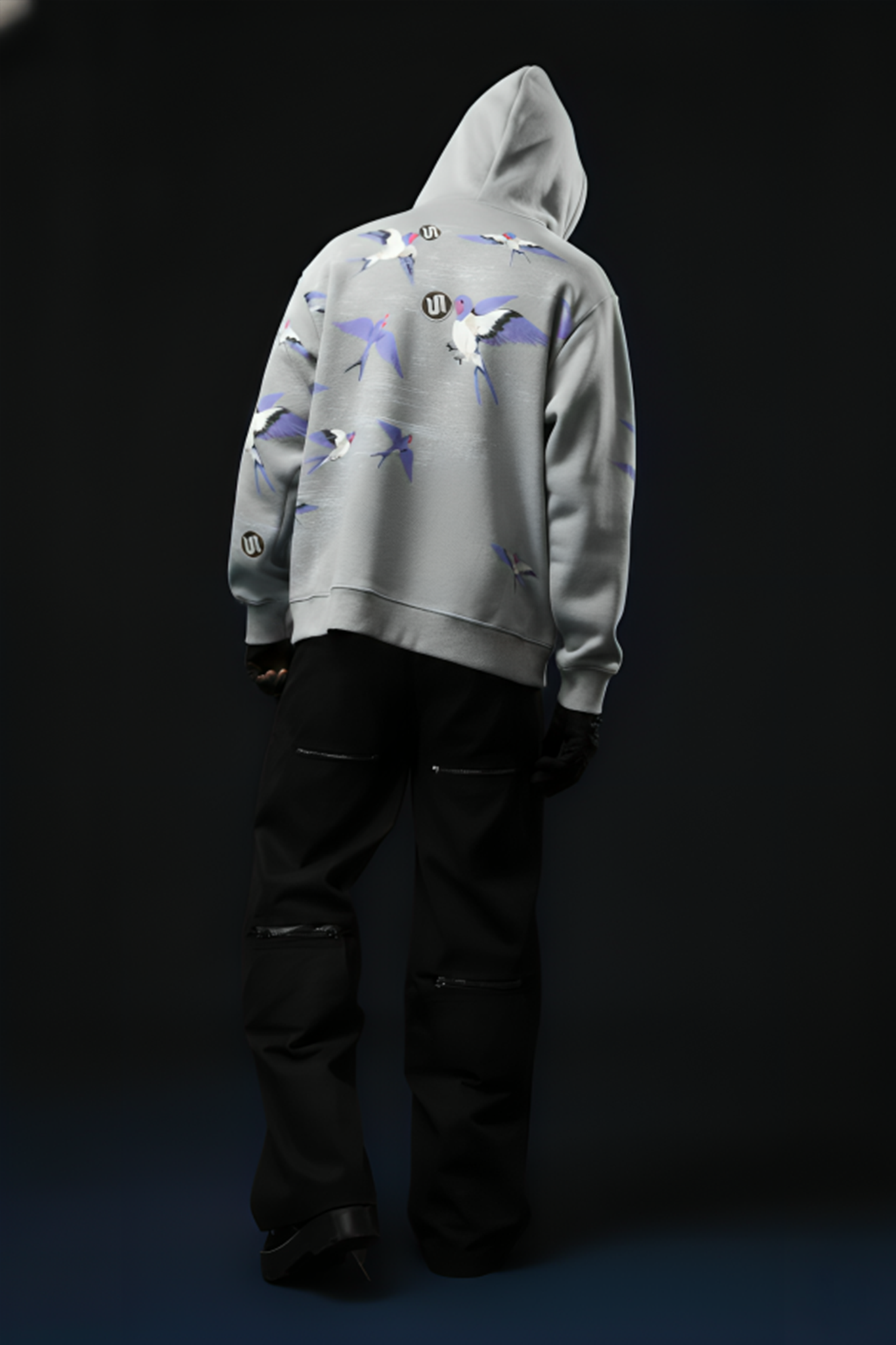 RISE ABOVE GREYWINGS HOODIE