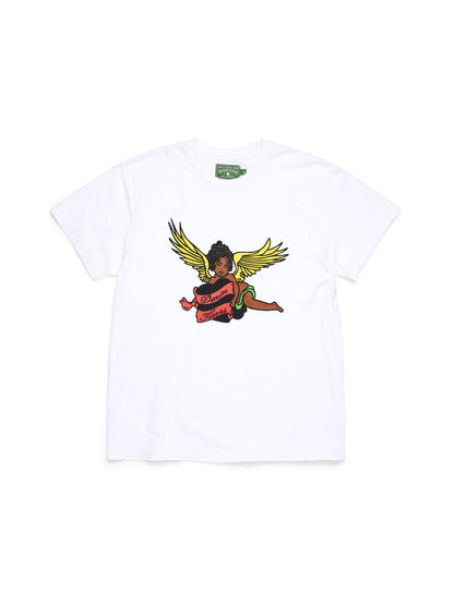 Denim Tears Black Cherub Tee White