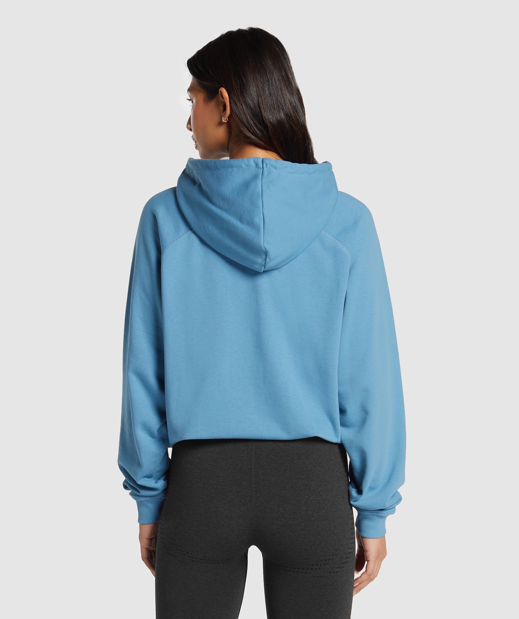 Women's Gymshark Block Oversized Hoodie Classic Blue