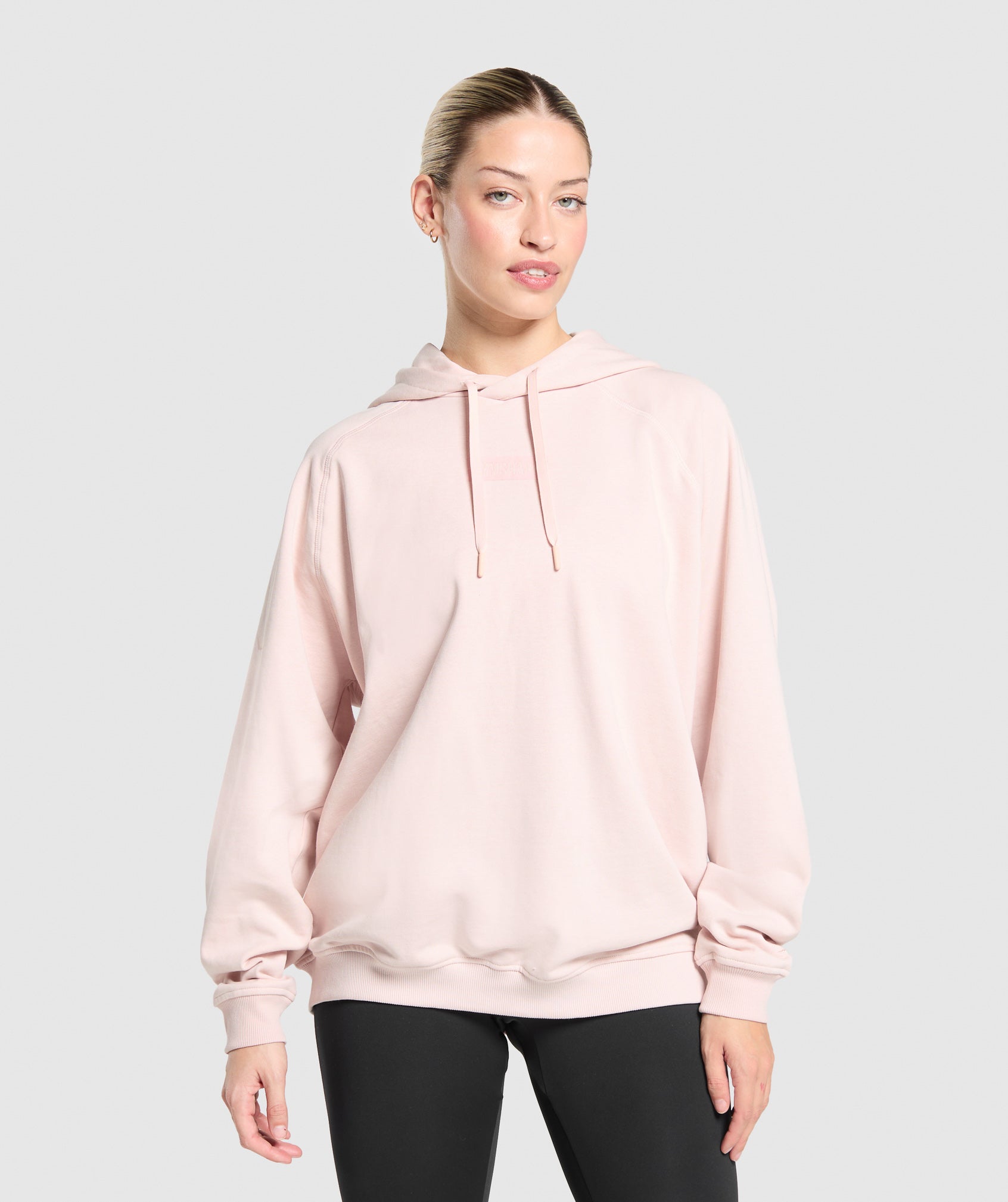 Women's Gymshark Block Oversized Hoodie Fair Pink