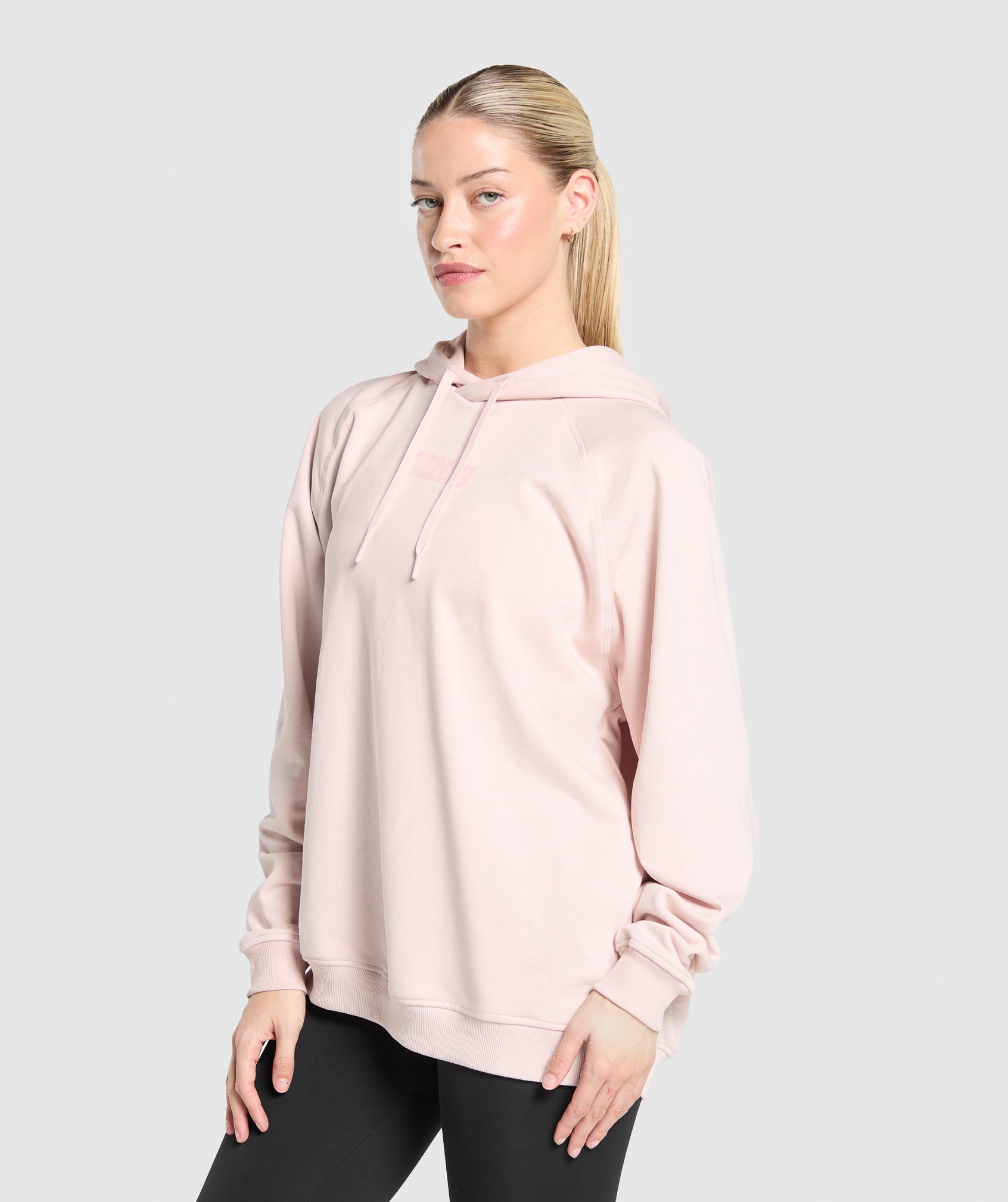 Women's Gymshark Block Oversized Hoodie Fair Pink