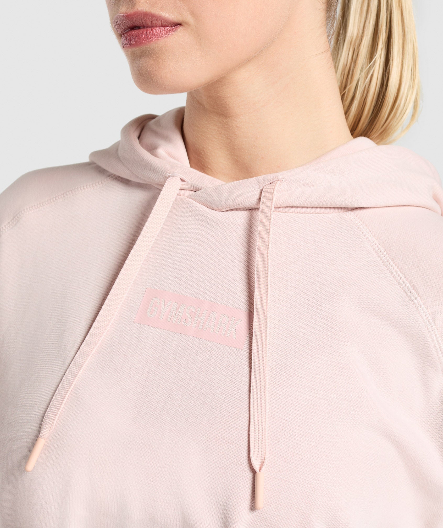 Women's Gymshark Block Oversized Hoodie Fair Pink