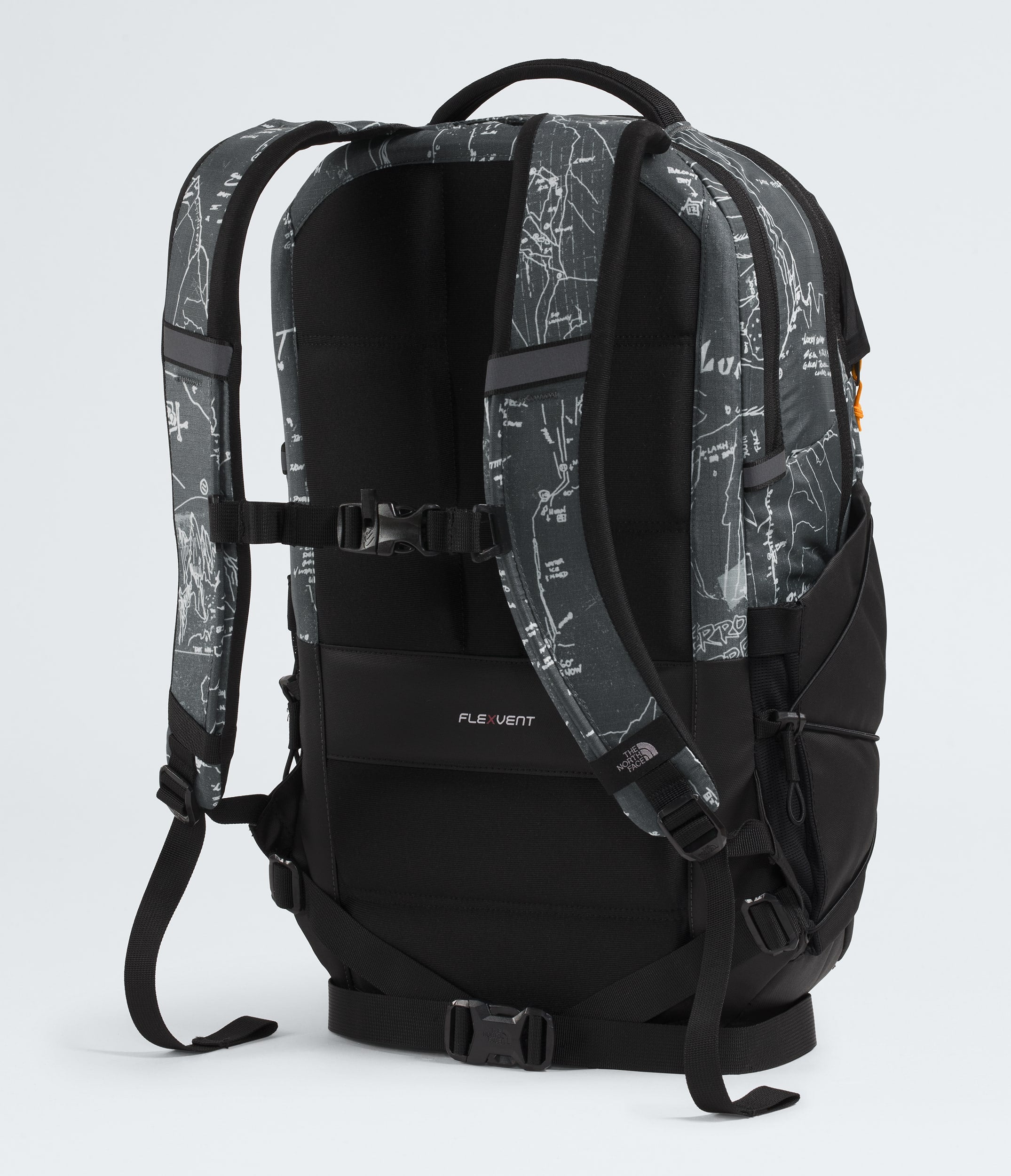 The North Face Borealis Backpack Anthracite Grey Conrad Topos Print-Summit Gold