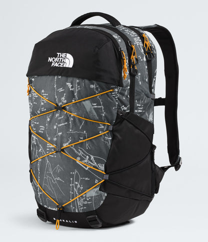 The North Face Borealis Backpack Anthracite Grey Conrad Topos Print-Summit Gold