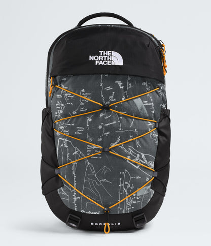 The North Face Borealis Backpack Anthracite Grey Conrad Topos Print-Summit Gold