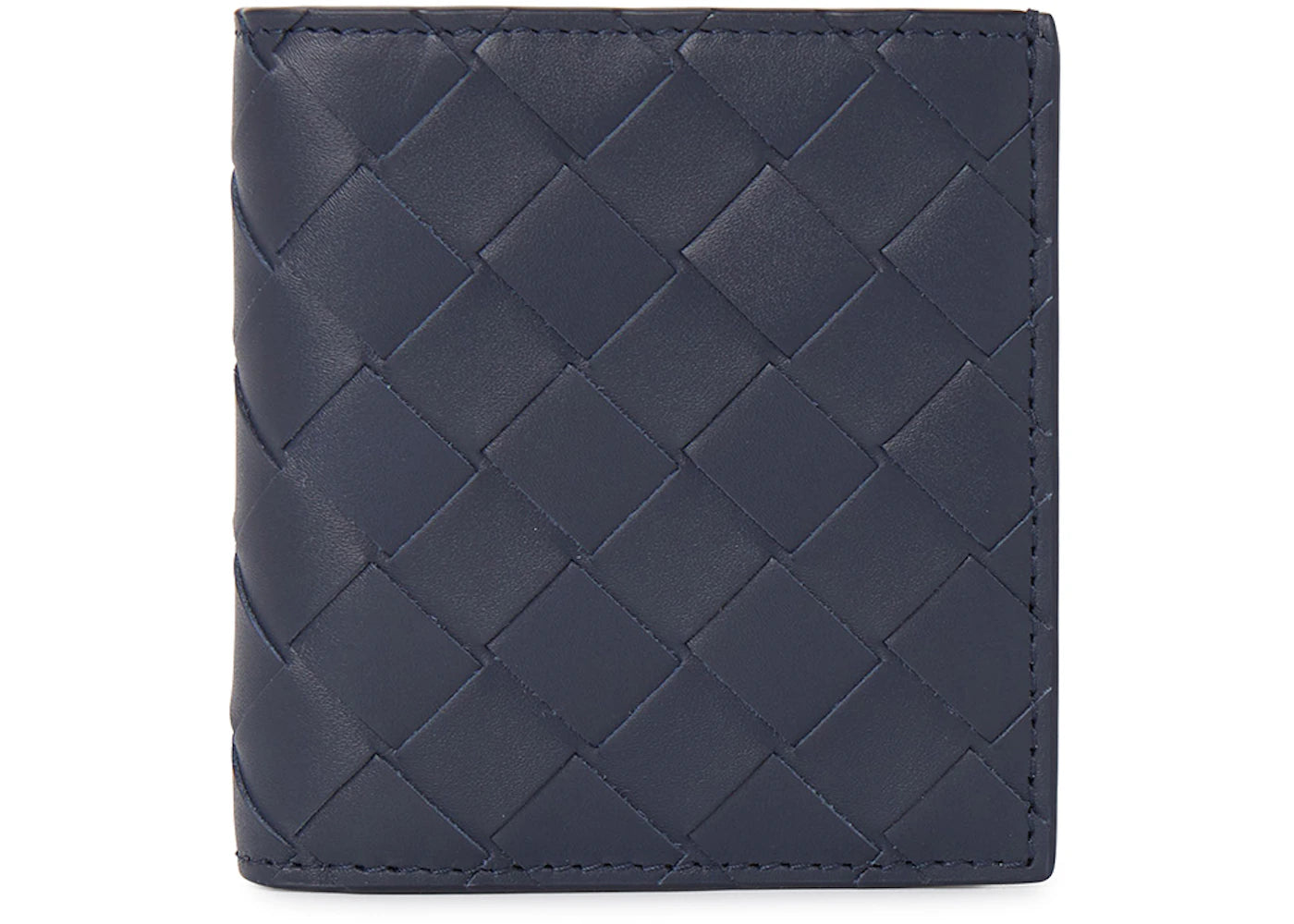 Bottega Veneta Intrecciato Short Wallet Navy