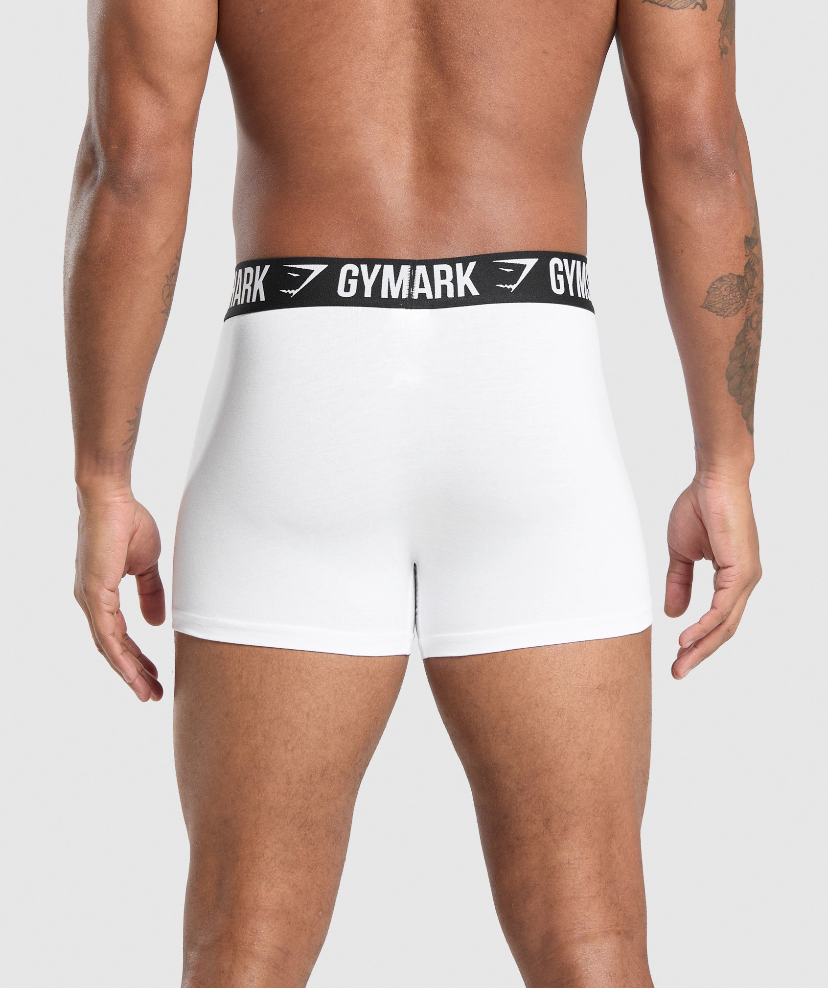 Gymshark Boxer Brief 3Pk White