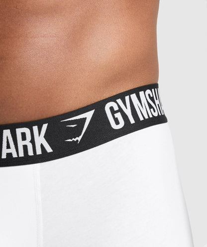Gymshark Boxer Brief 3Pk White