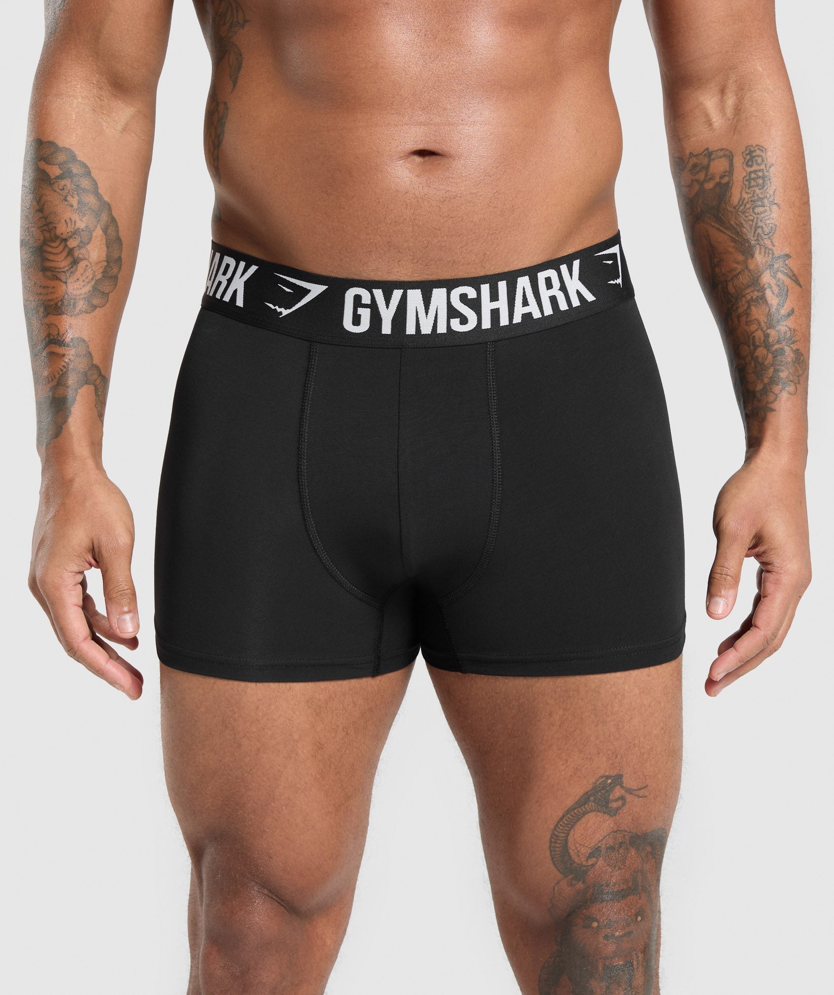 Gymshark Boxer Brief 3Pk Blue Surf