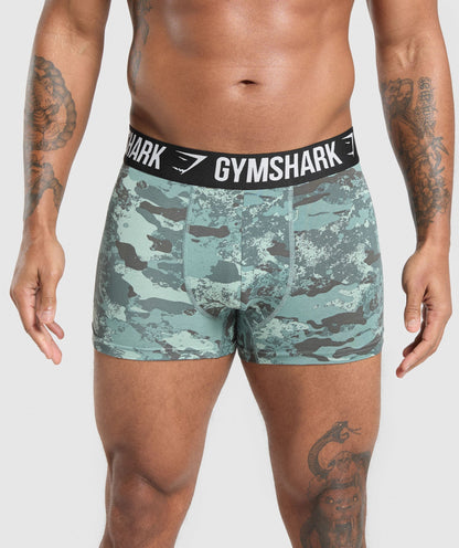 Gymshark Boxer Brief 3Pk Blue Surf