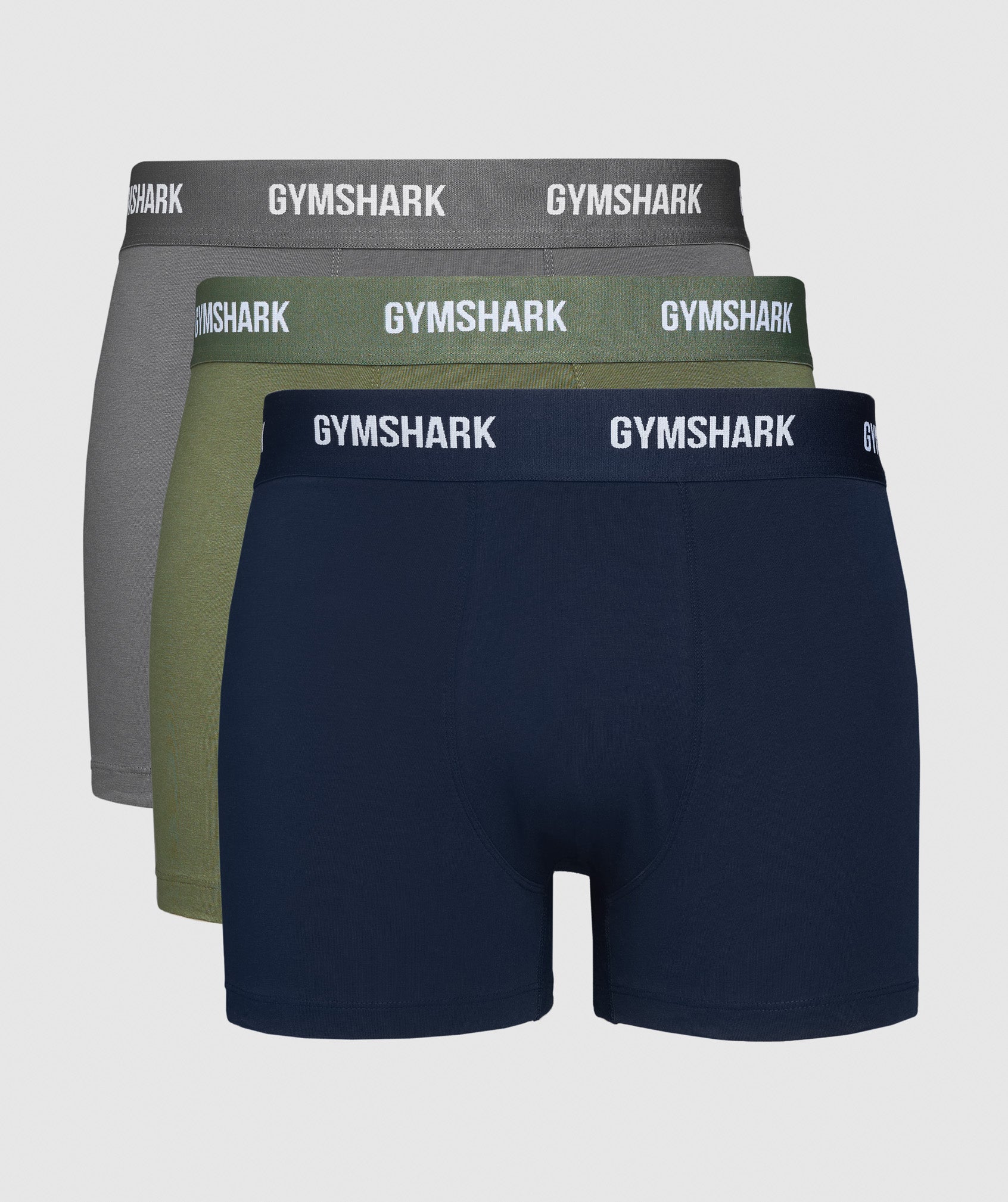 Gymshark Boxers 3 Pk Core Olive