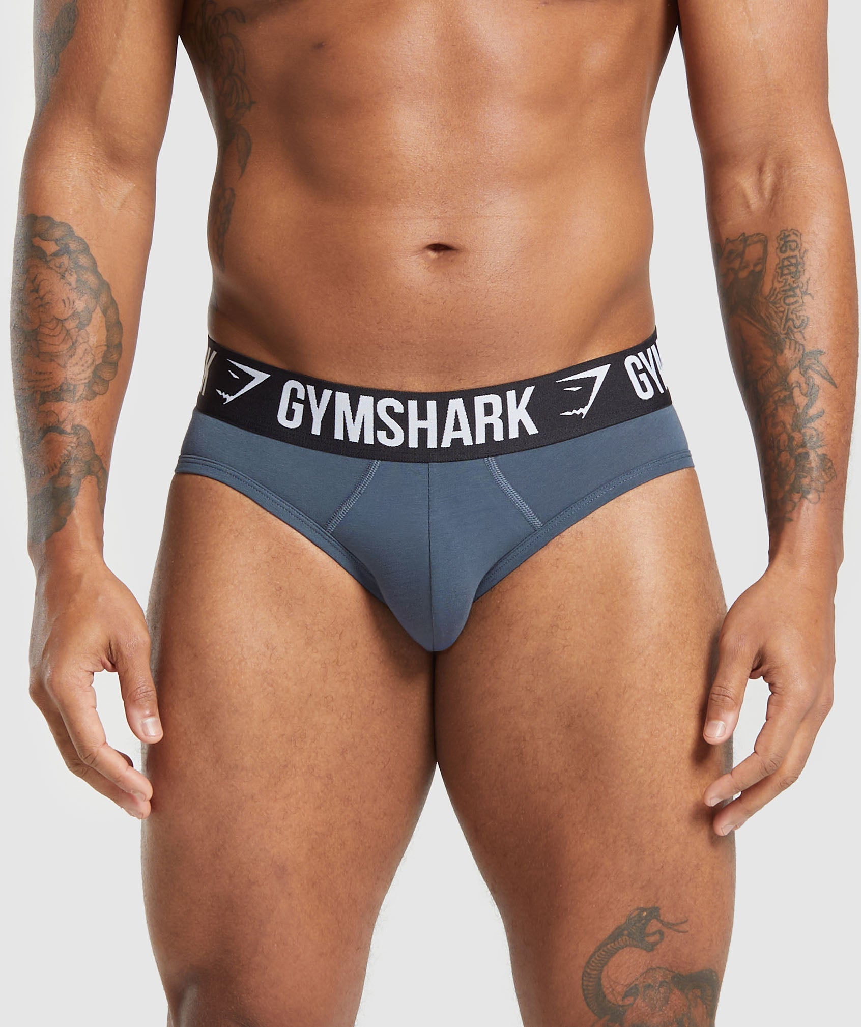 Gymshark Brief 3Pk Denim Grey