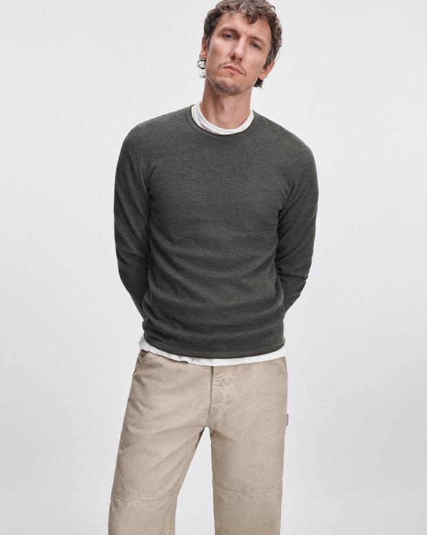 Rag & Bone Brooks Merino Wool Crewneck
