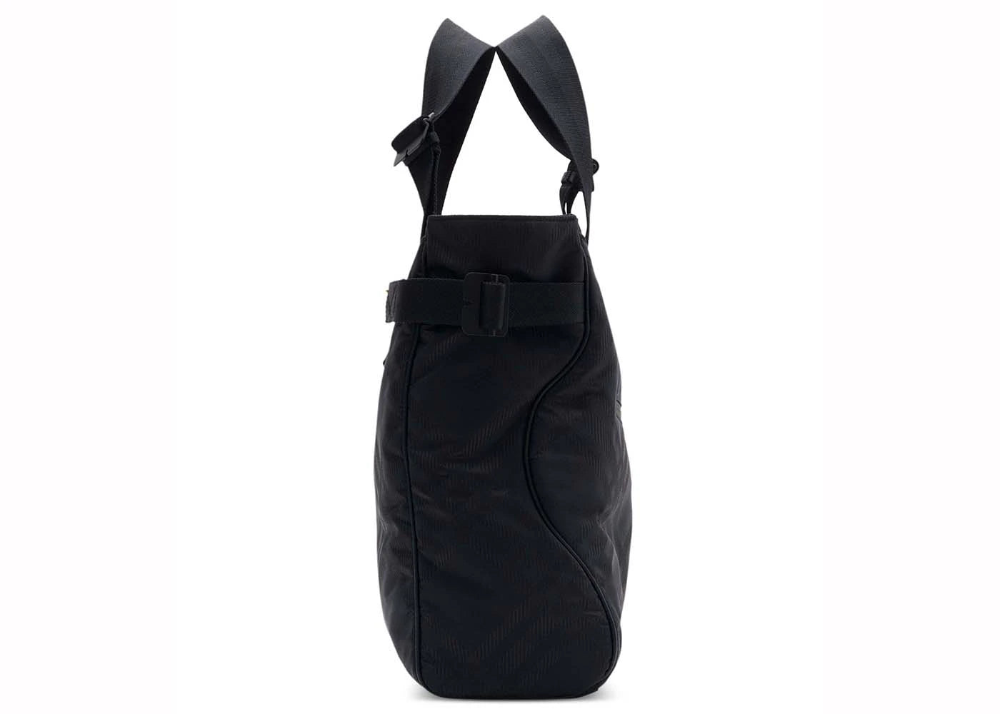 Burberry Check-Jacquard Tote Black