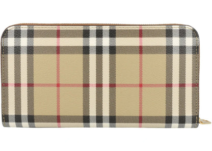 Burberry Check Zip Wallet Archive Beige