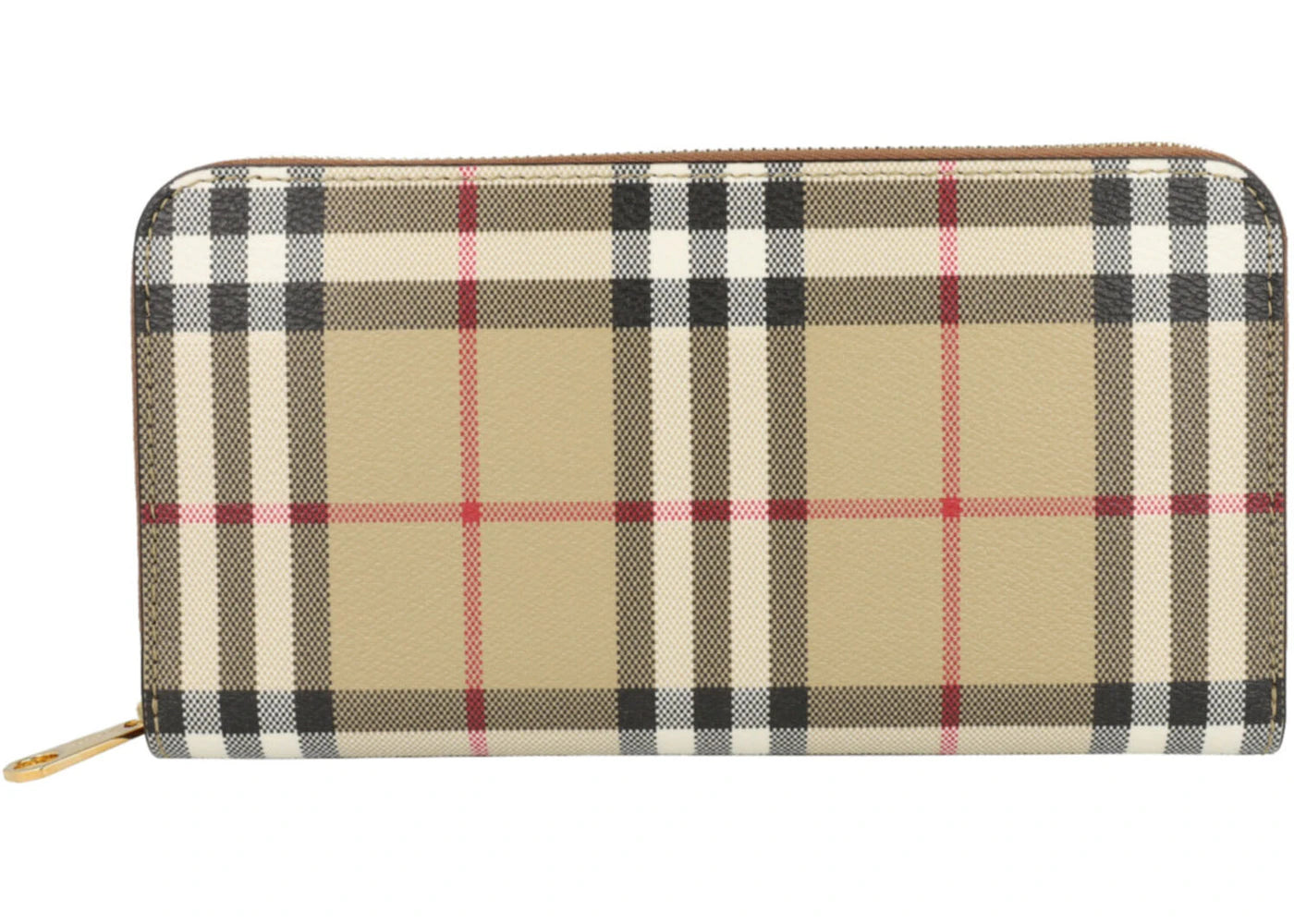 Burberry Check Zip Wallet Archive Beige