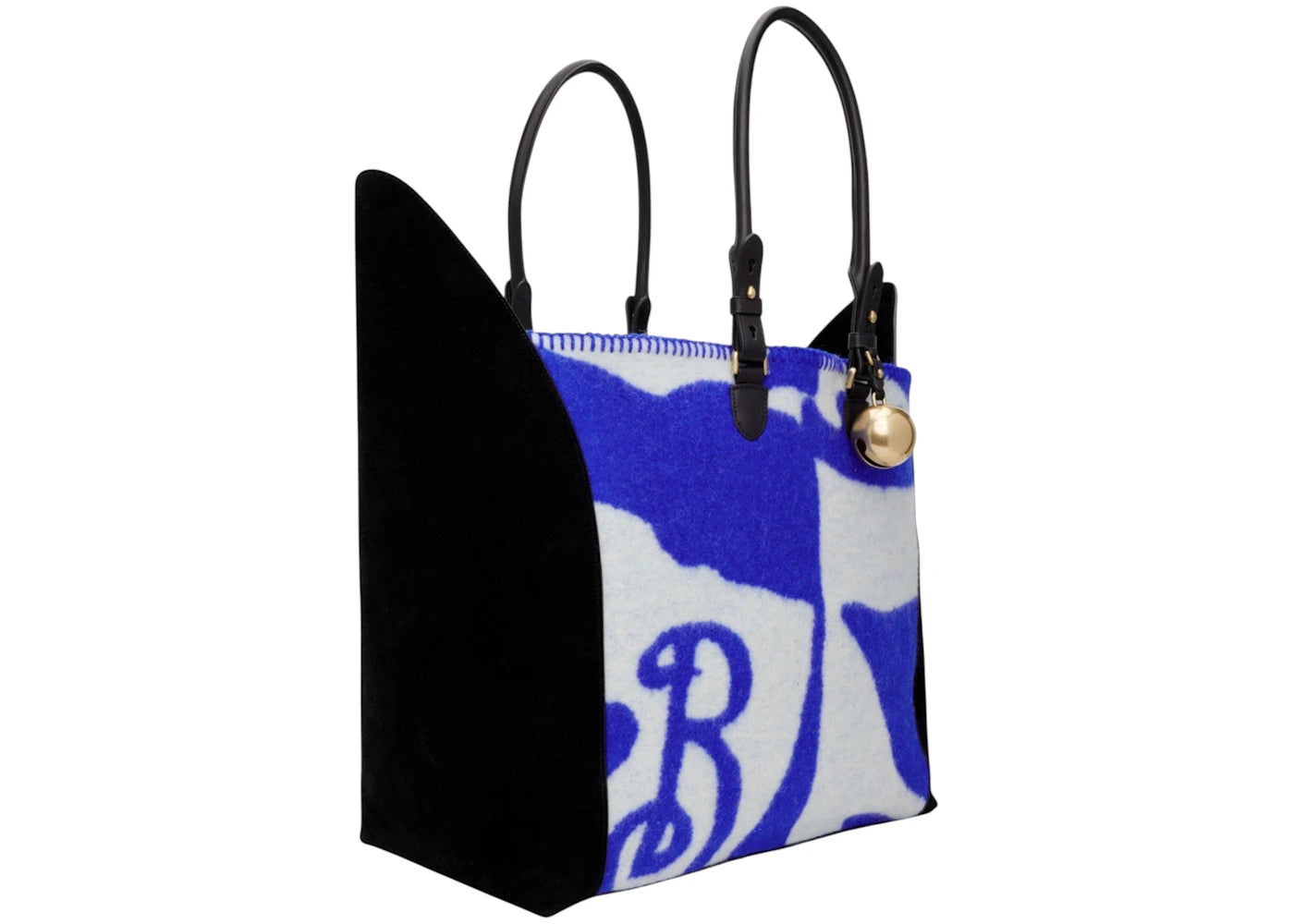 Burberry Large Shield Tote Blue/White