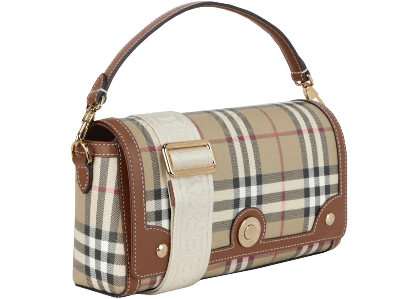 Burberry Note Bag Top Handle Briar Brown