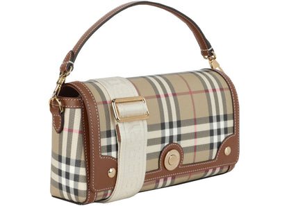 Burberry Note Bag Top Handle Briar Brown