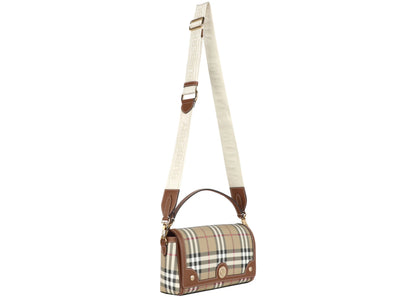 Burberry Note Bag Top Handle Briar Brown