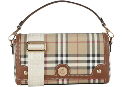 Burberry Note Bag Top Handle Briar Brown