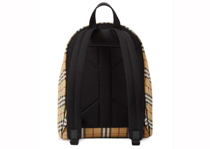 burberry nylon vintage check backpack archive beige 