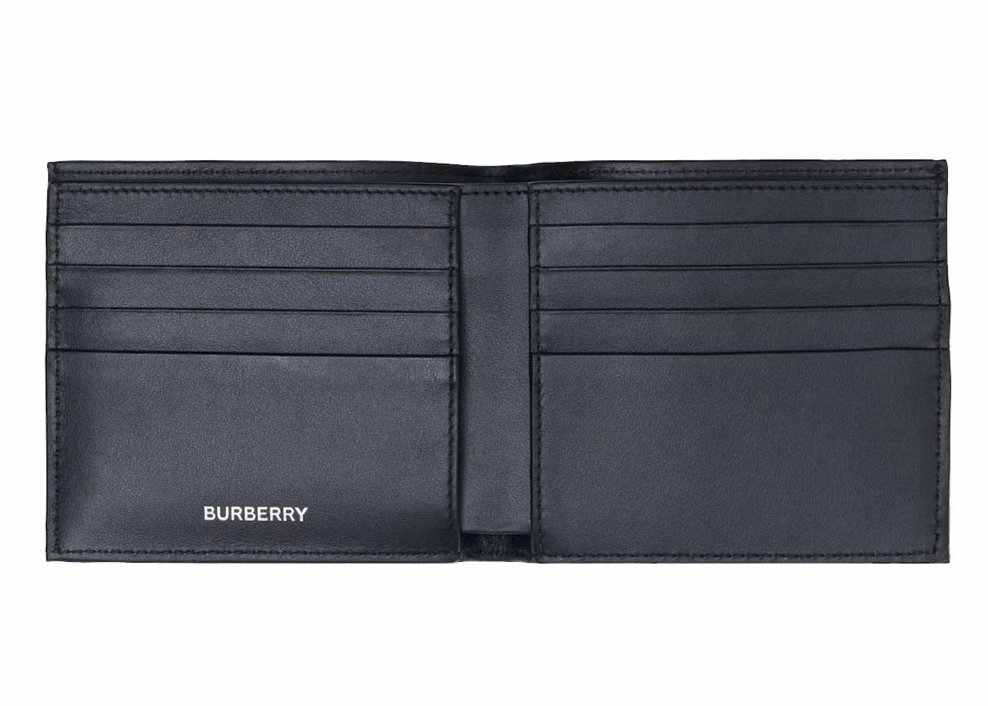burberry vintage check bifold wallet beige/black 