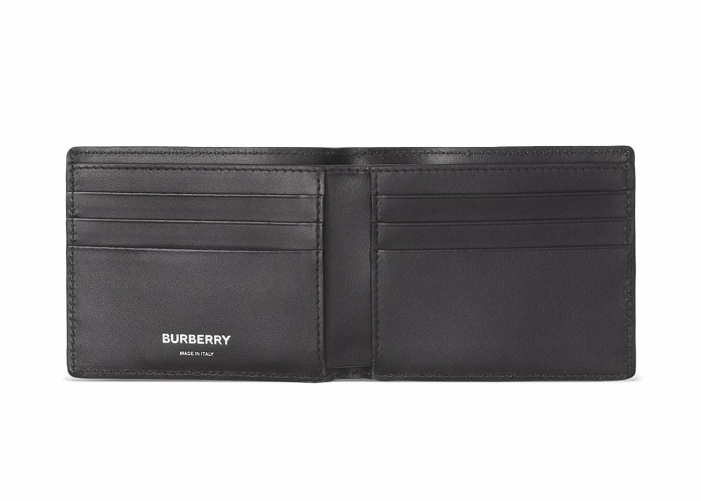burberry vintage check e-canvas wallet 6 slot archive beige 