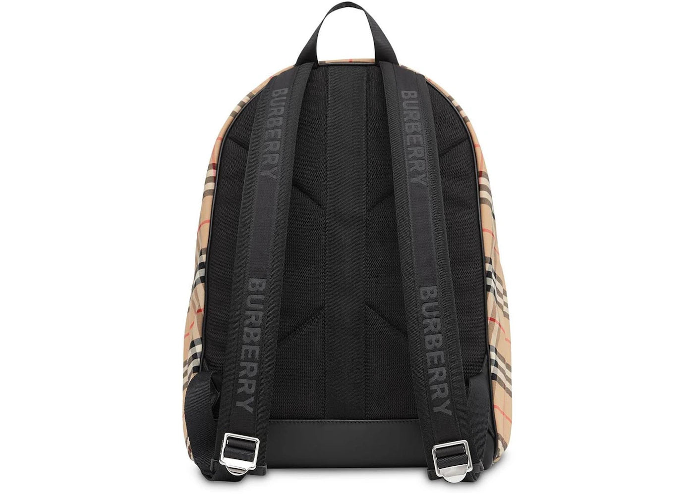 burberry vintage check nylon backpack archive beige 
