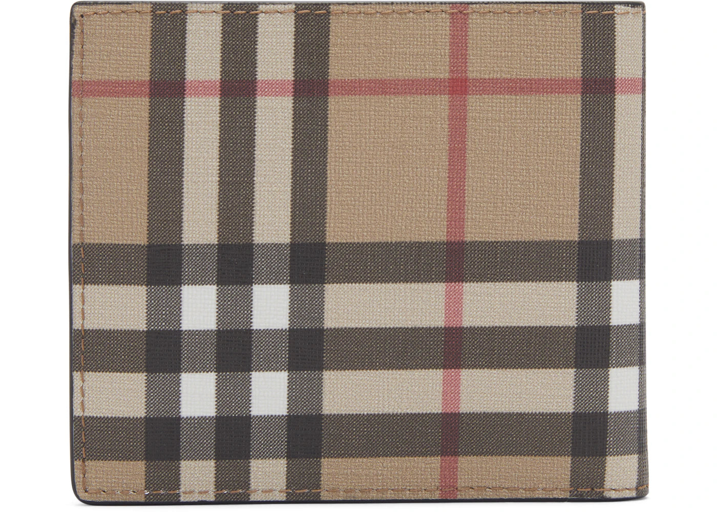 burberry vintage check international bifold wallet 8 slot black 