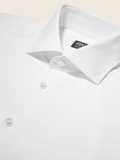 Zegna White Sea Island Cotton Shirt