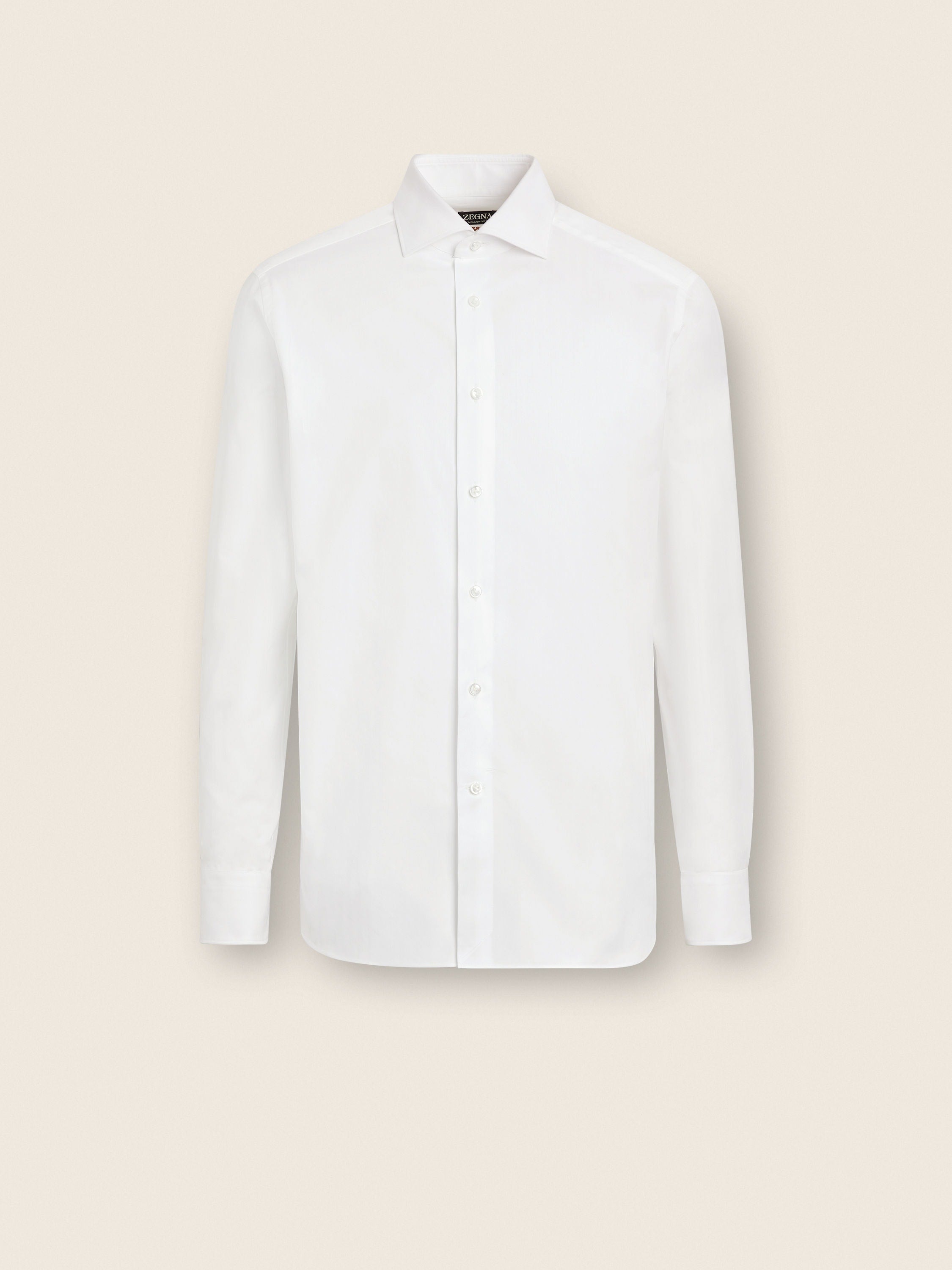 Zegna White Sea Island Cotton Shirt