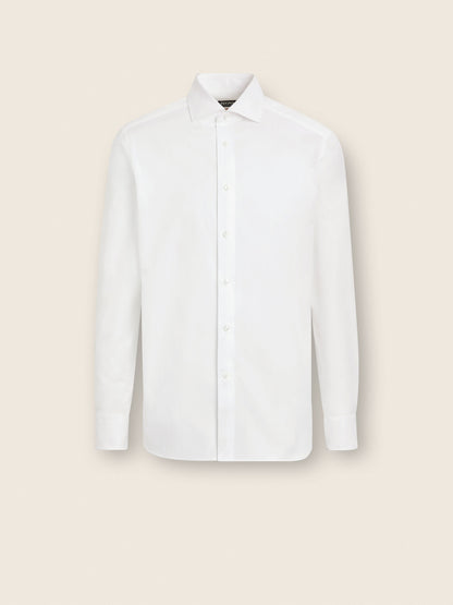 Zegna White Sea Island Cotton Shirt