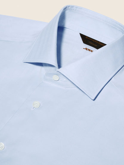 Zegna Light Blue Sea Island Cotton Shirt