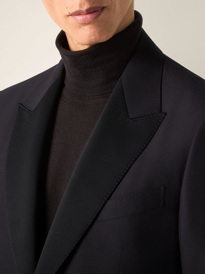 Zegna Black Trofeo 600 Wool And Silk Tuxedo