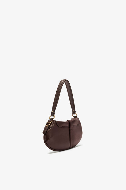 Ganni Chicory Coffee B-Kat Bag In Brown
