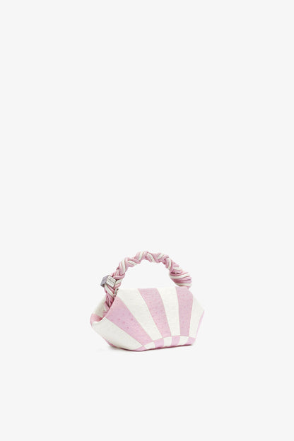 Ganni Lilac Snow Mini Bou Bag In Pink Circus