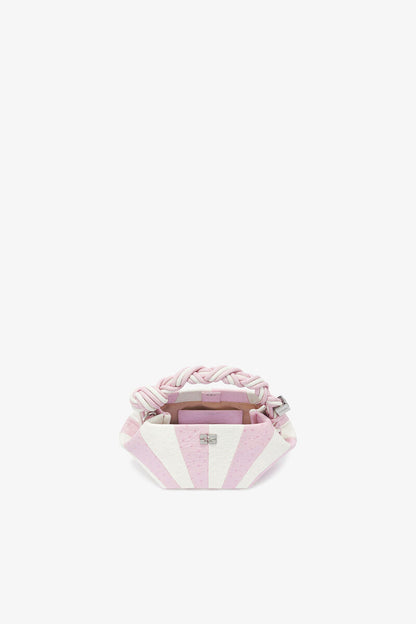 Ganni Lilac Snow Mini Bou Bag In Pink Circus