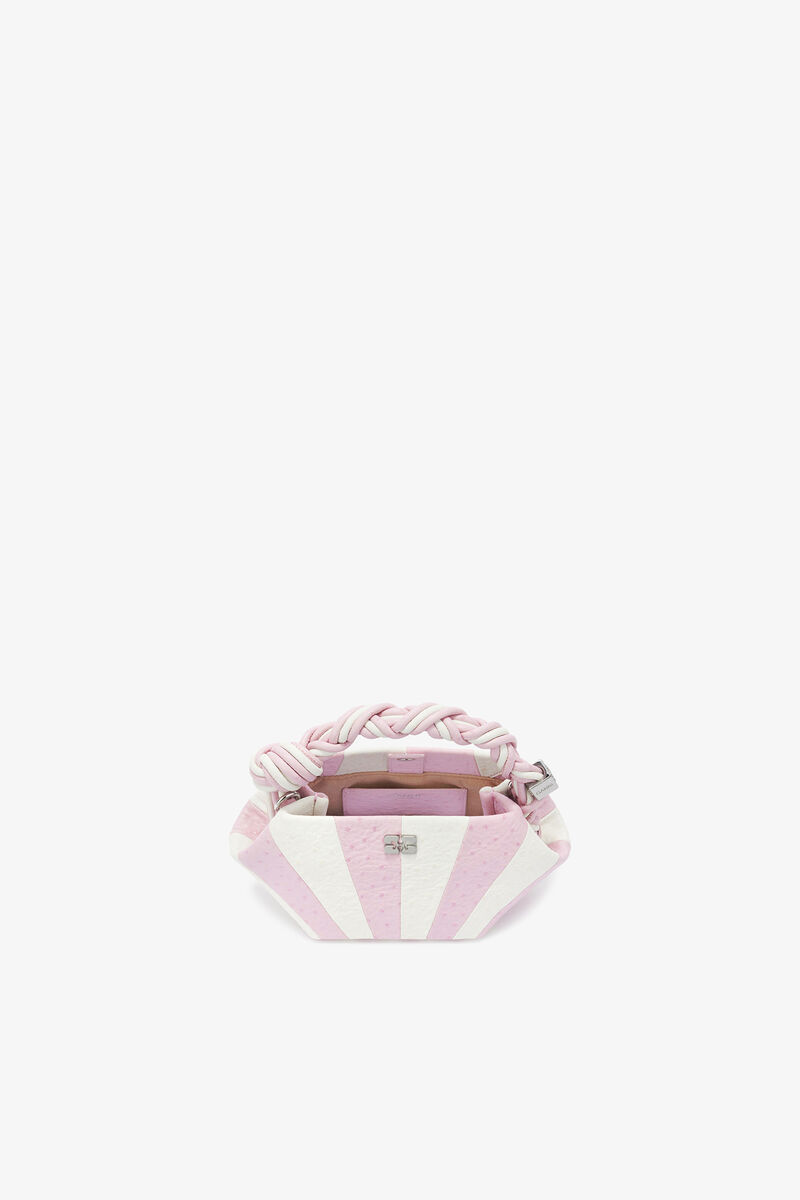 Ganni Lilac Snow Mini Bou Bag In Pink Circus