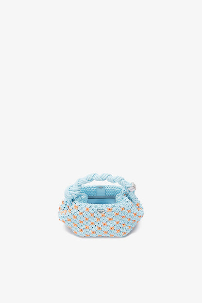 Ganni Summer Song Mini Bou Bag In Braided Blue