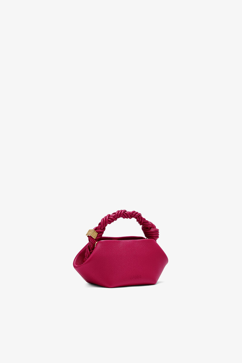 Ganni Persian Red Mini Bou Bag In Grained Red