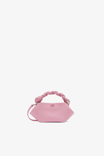 Ganni Pink Nectar Mini Bou Bag In Pink