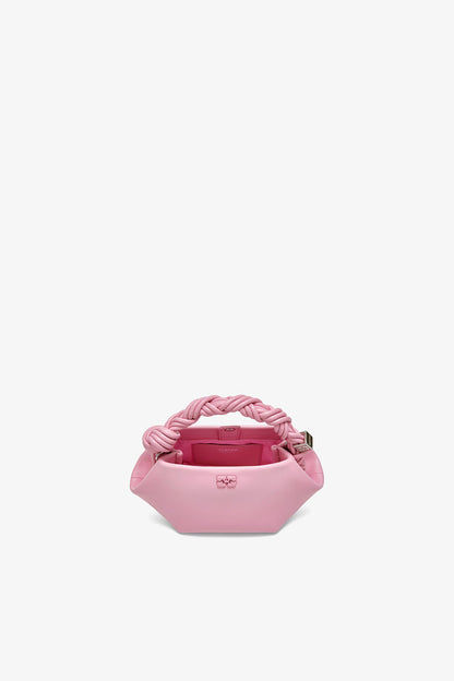 Ganni Pink Nectar Mini Bou Bag In Pink