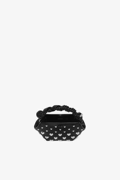 Ganni Black Mini Bou Bag In Black Studs