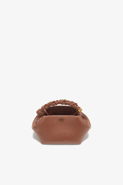 Ganni Sorrel Horse Small Bou Bag In Brown