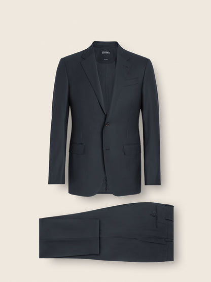 Zegna Navy Blue 15Milmil15 Wool Suit