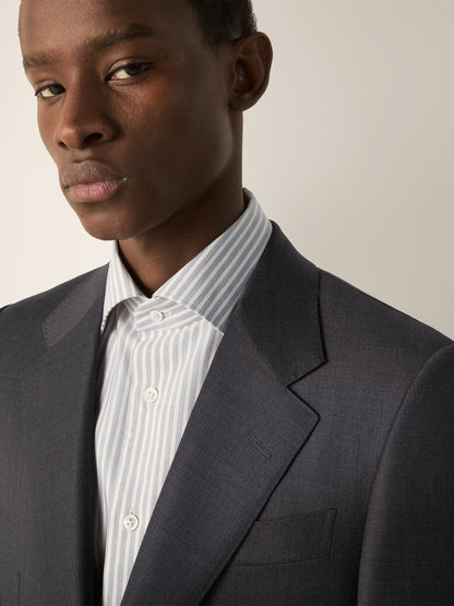 Zegna Dark Grey Trofeo Wool Suit
